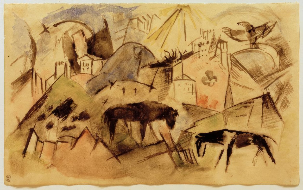 Le pauvre pays du Tyrol - Franz Marc