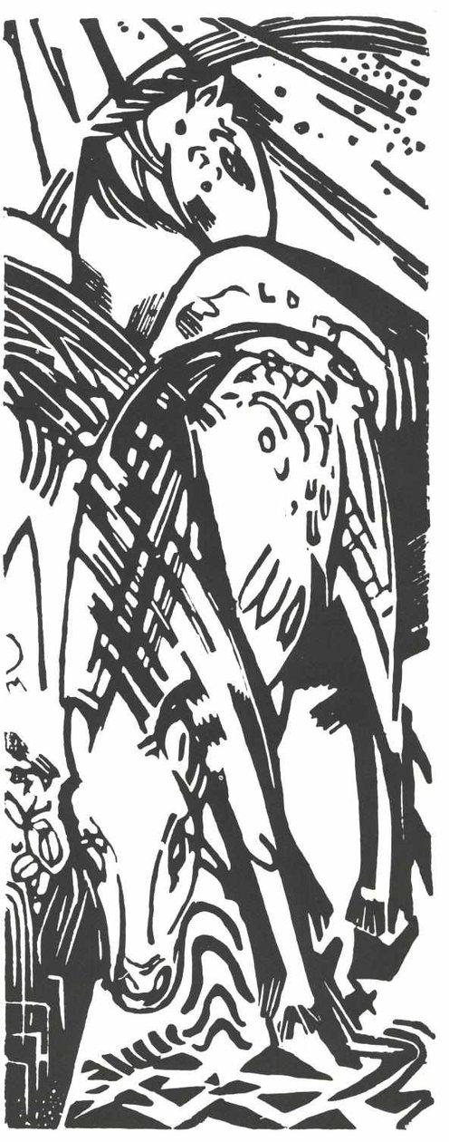 Cheval buvant - Franz Marc
