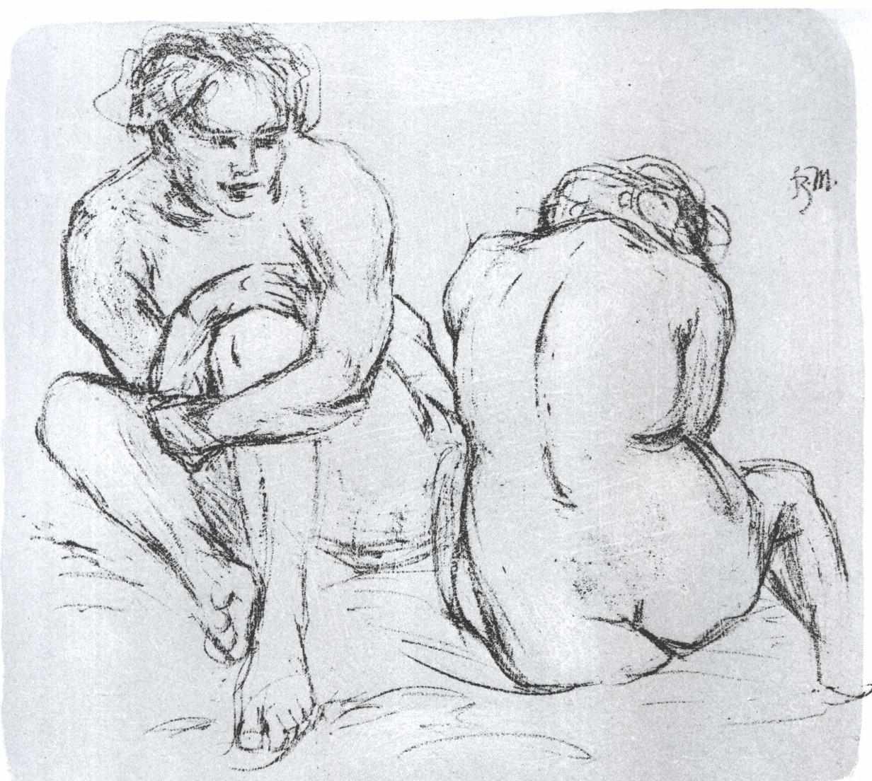 Deux nus - Franz Marc