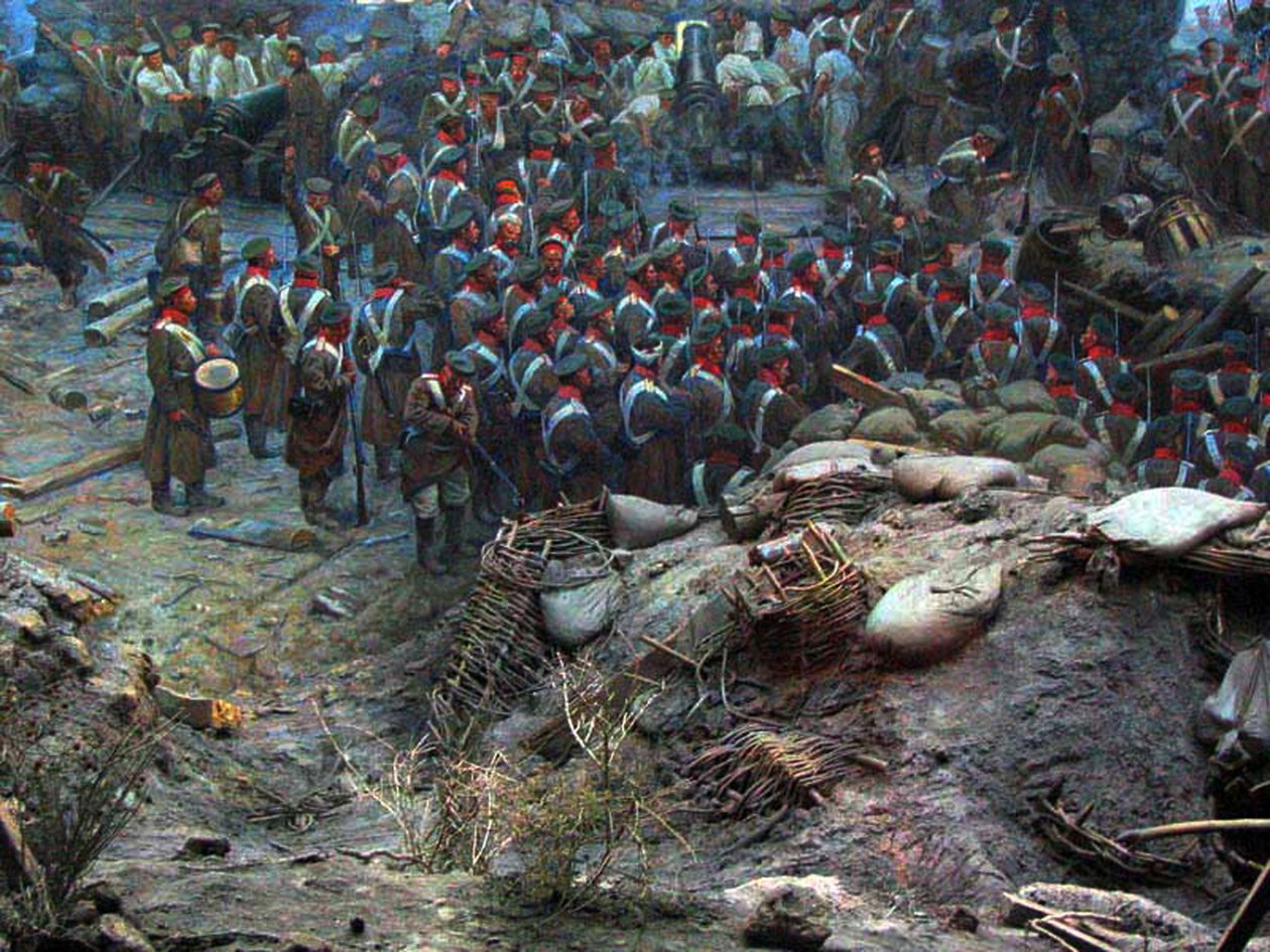Le siège de Sébastopol Panorama - Franz Roubaud