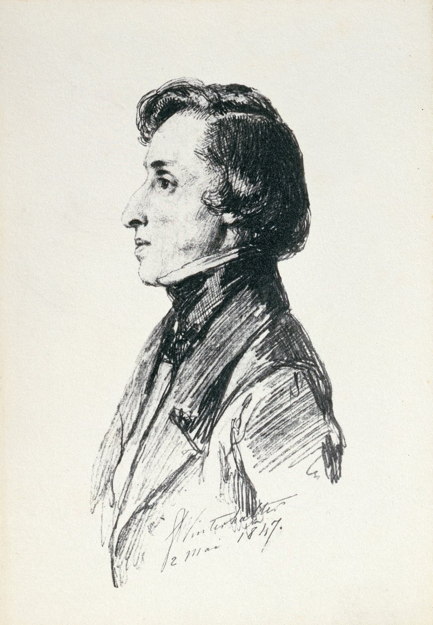Portrait de Frédéric Chopin (1810-49) 1847 - Franz Xaver Winterhalter