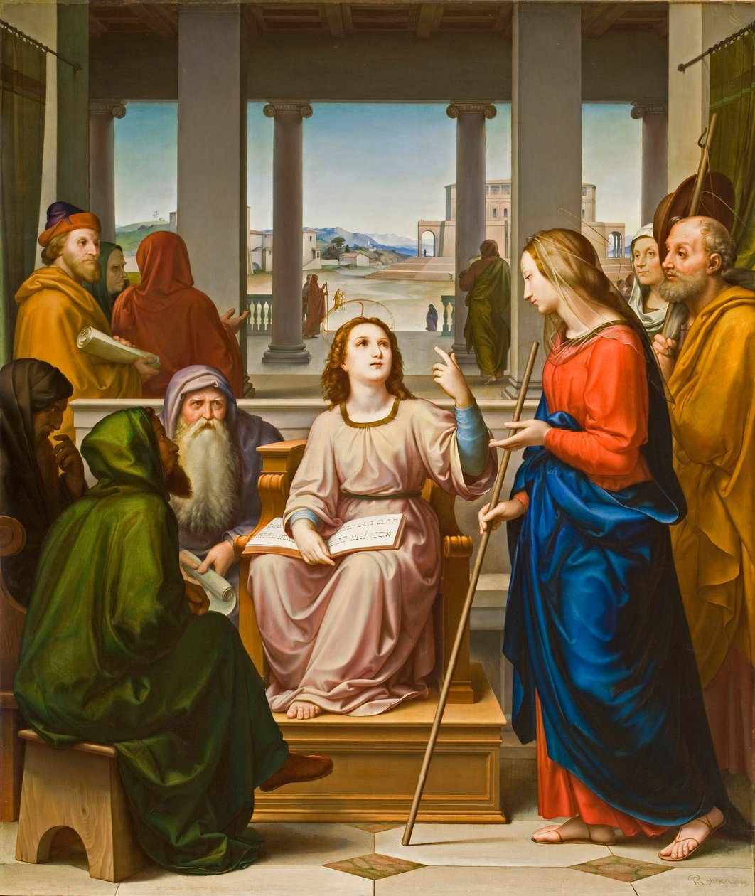 Le Christ disputant avec les docteurs dans le temple, 1860s - Franz von Rohden