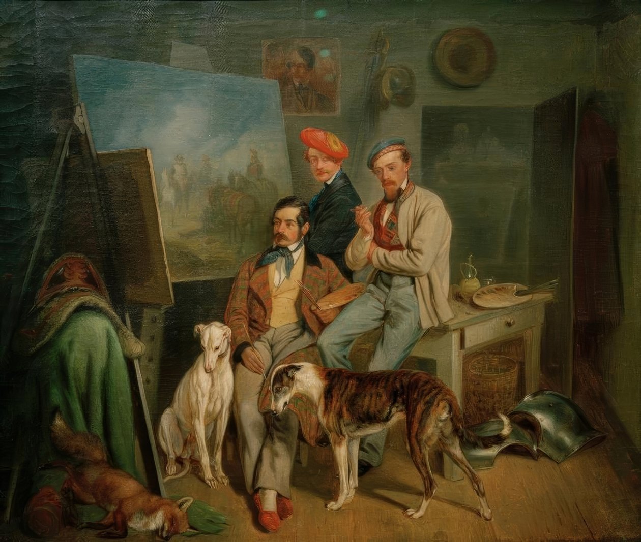 Les frères Benno, Franz et Eugen Adam dans l