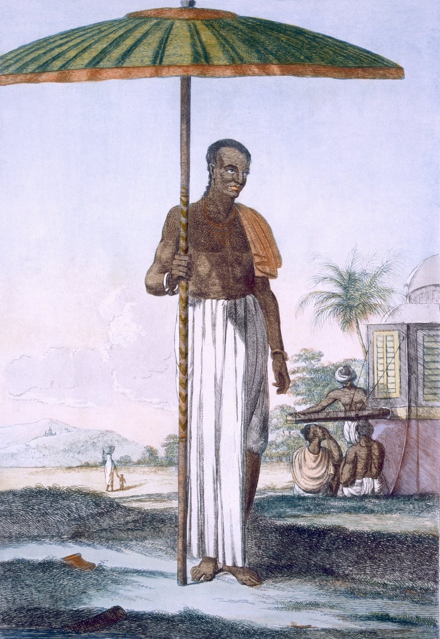 Porteur de la caste Ouriah, pub. 1808-12 - Franz Balthazar Solvyns