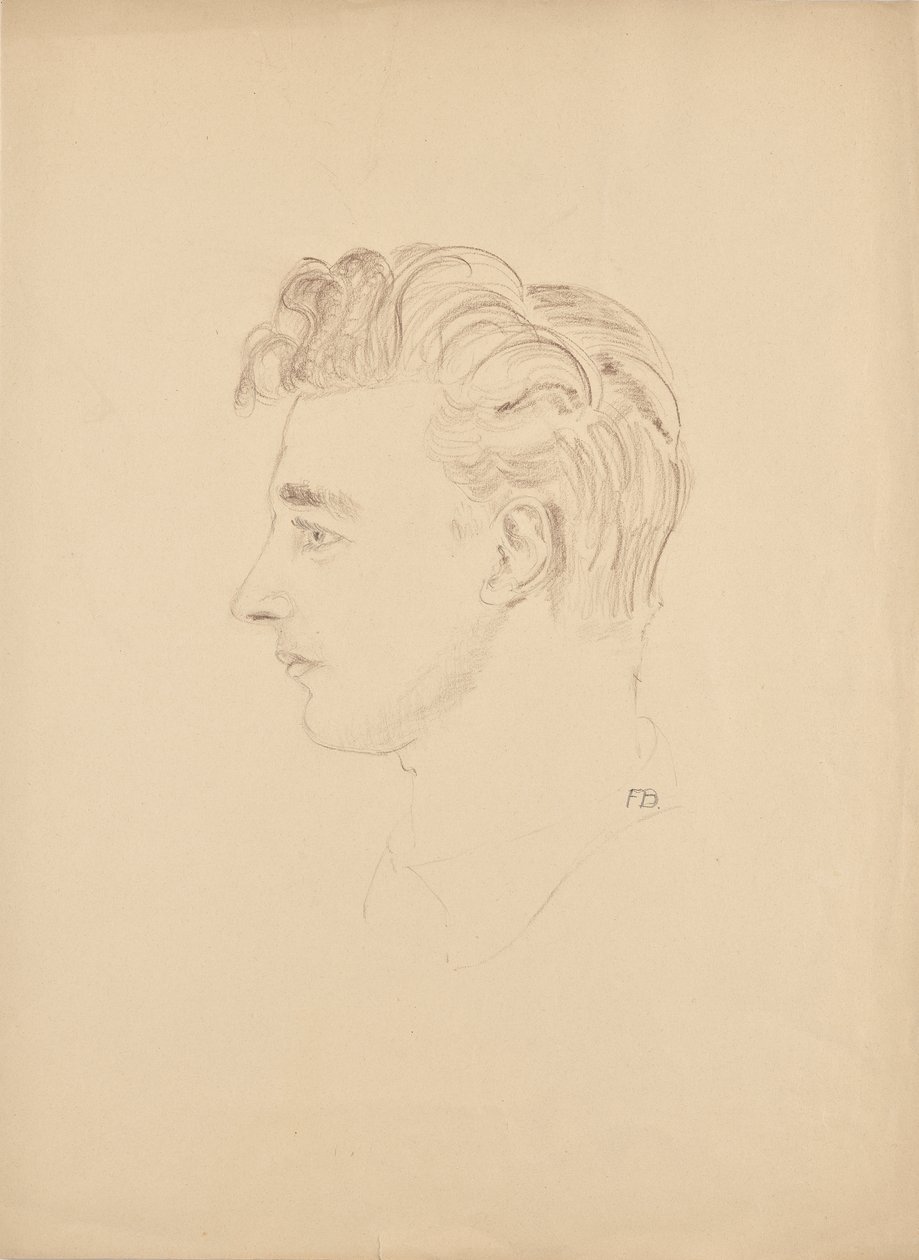 Étude de portrait de Franz Barwig le Jeune - Franz Barwig d. Ä.