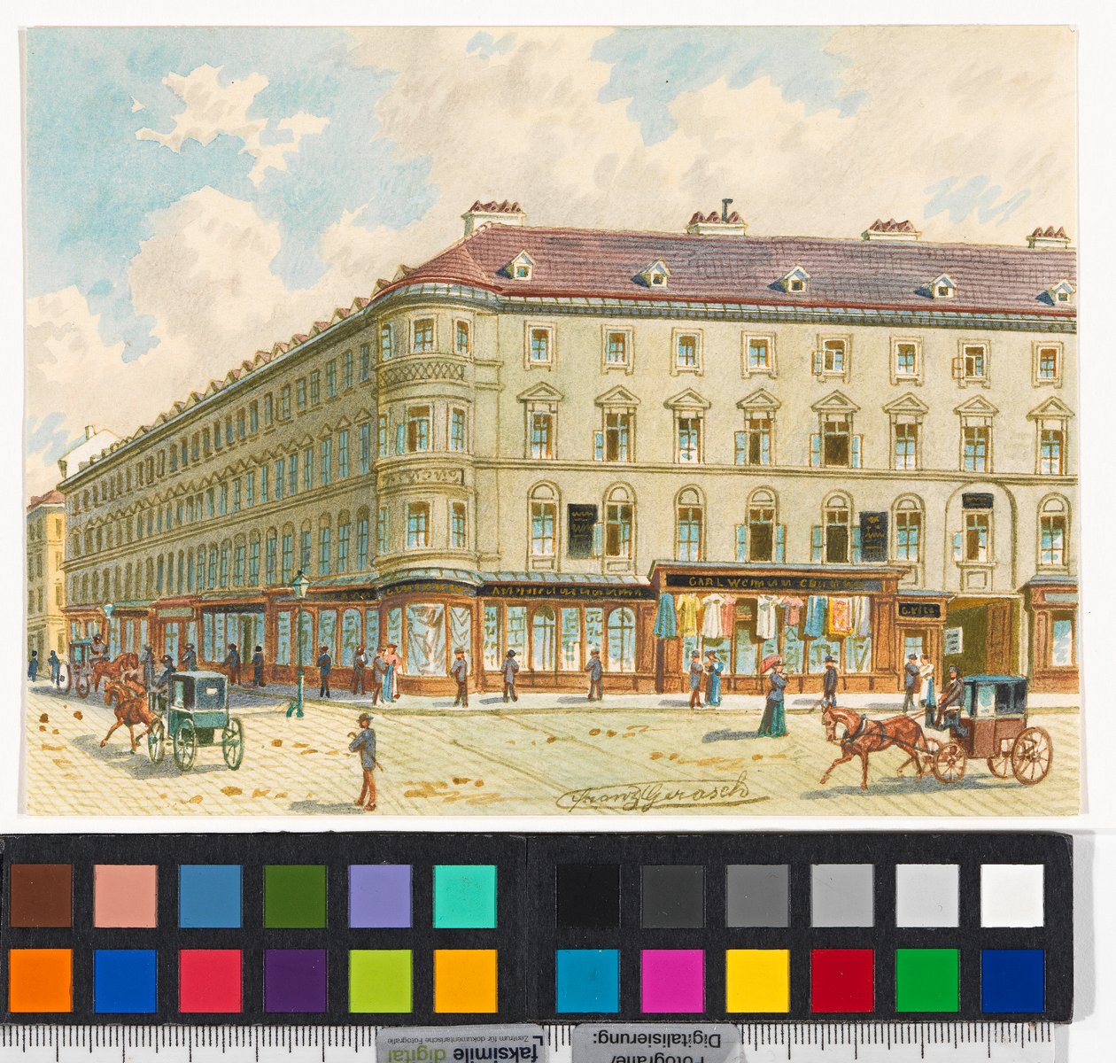 2., 15, rue Taborstraße - Maison de Johann Strauss père, - Franz Gerasch