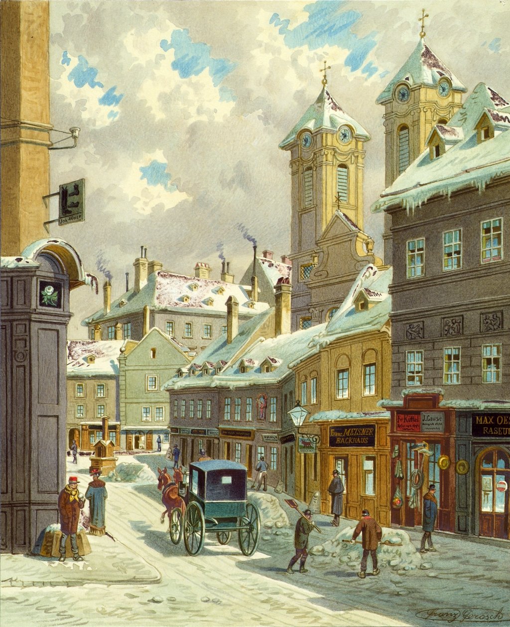 La rue Neustiftgasse à Vienne avec l
