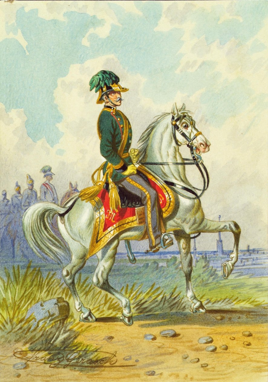 Soldat à cheval - Franz Gerasch
