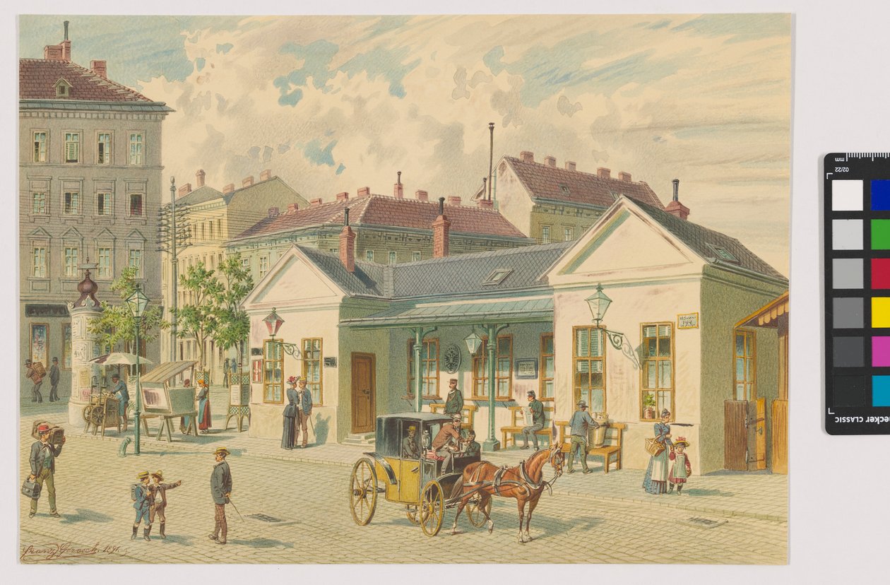 Inscription : « Ligne de Gumpendorf » - Franz Gerasch
