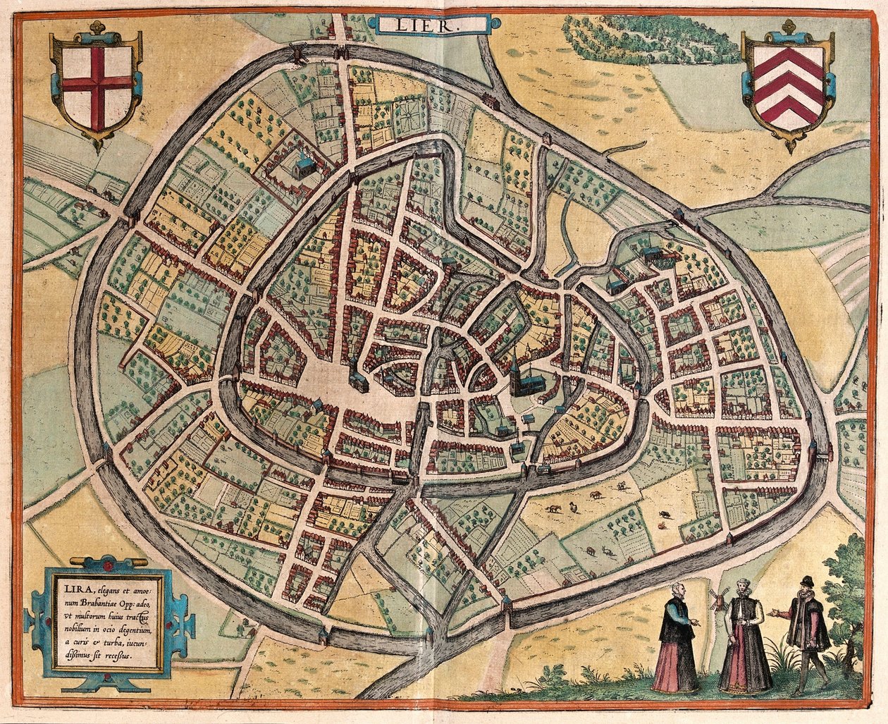 Lierre, Belgique (gravure) - Franz Hogenberg