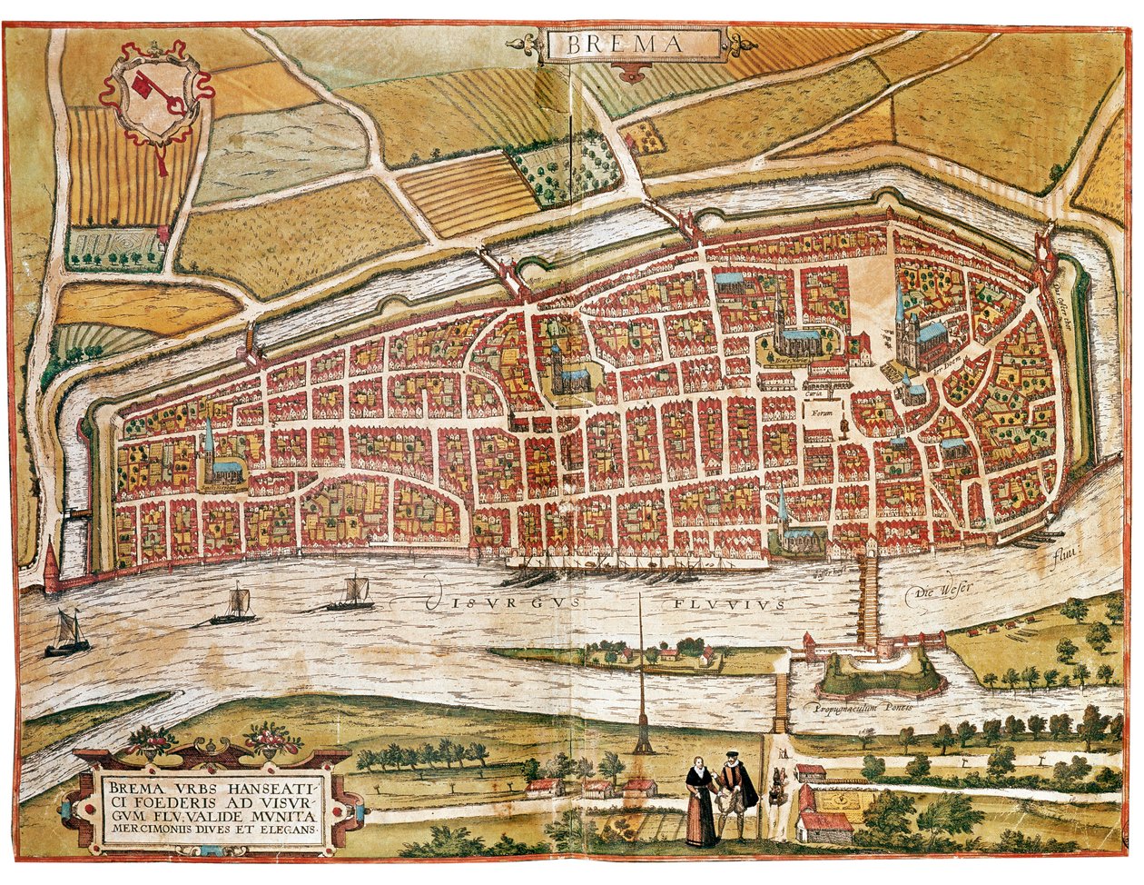 Carte de Brême - Franz Hogenberg