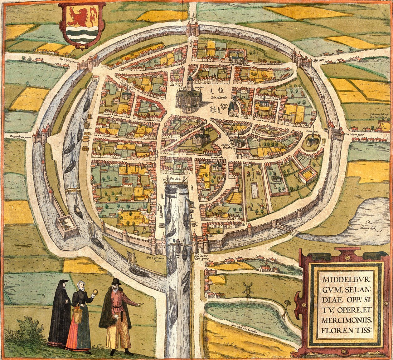 Plan de Middelburg, Pays-Bas - Franz Hogenberg