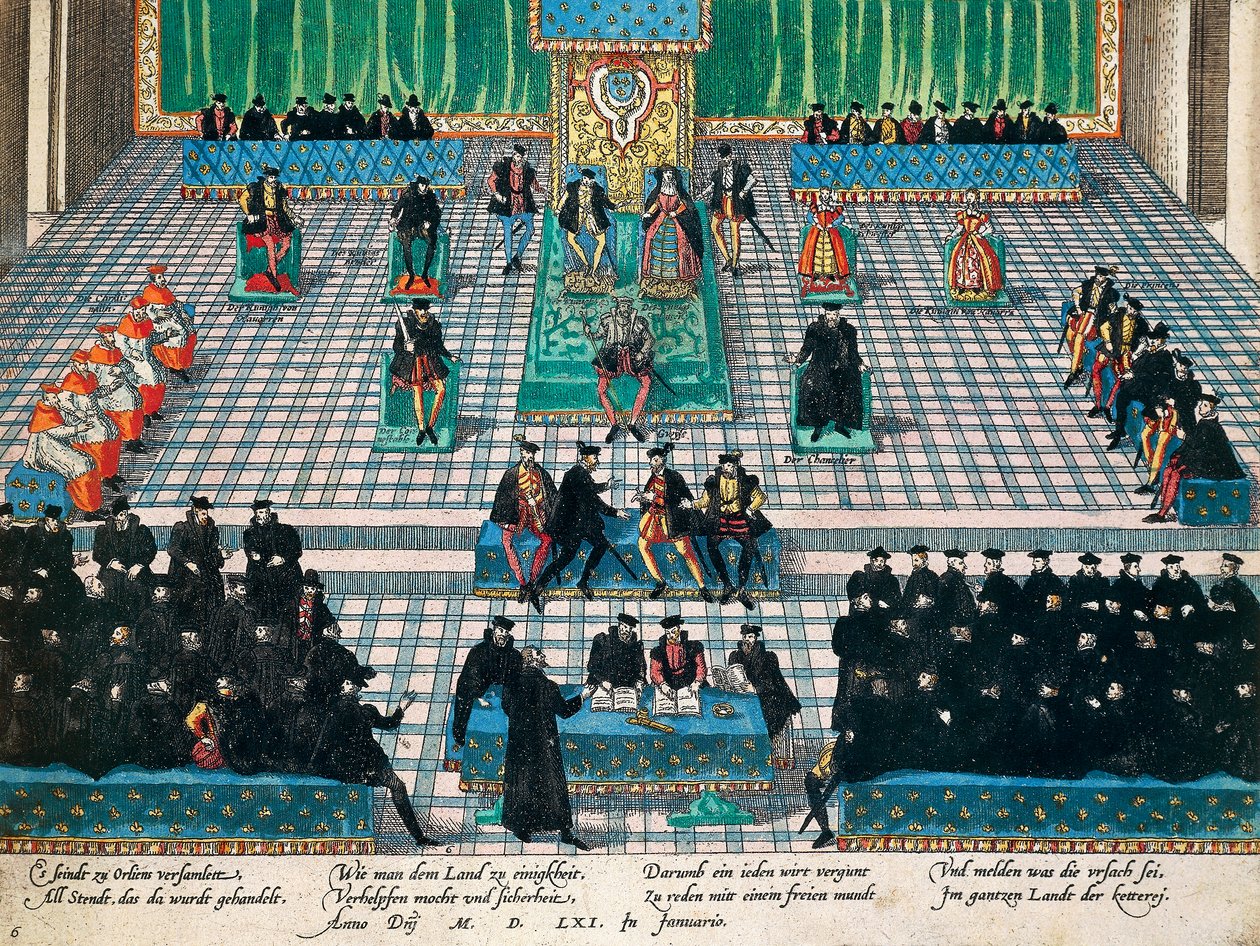 Session des États généraux à Orléans, janvier 1561, gravure de Franz Hogenberg - Franz Hogenberg