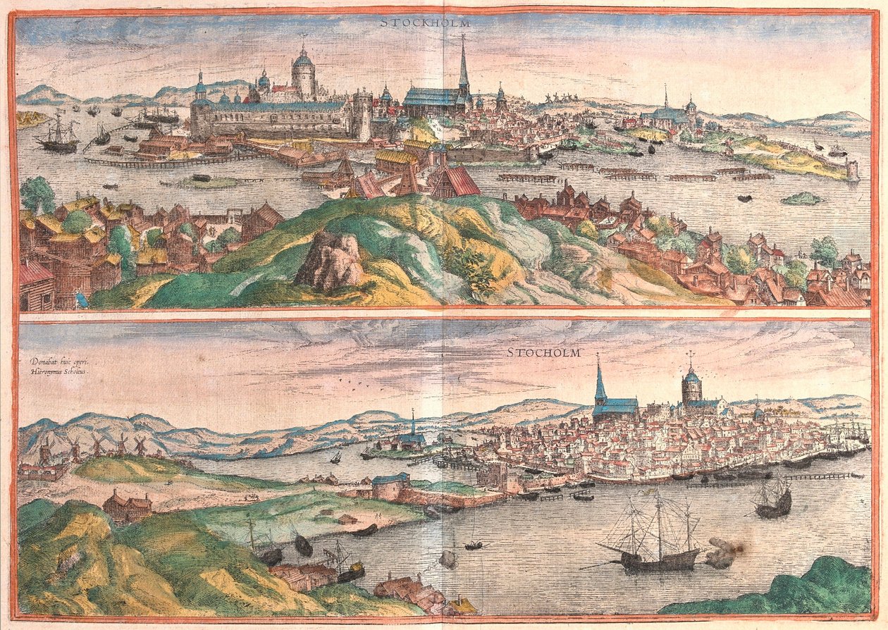 Stockholm, Suède (gravure) - Franz Hogenberg