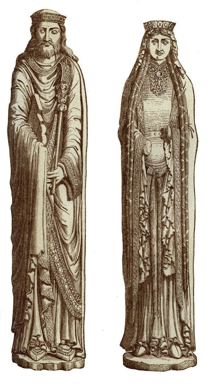 Clovis Ier et Clotilde sa femme, 12e siècle, 1870 - Franz Kellerhoven