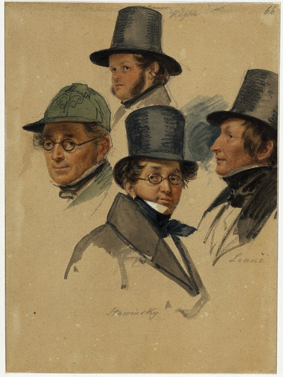 Franz Kugler, Karl Stawinsky, Peter Joseph Lenné, E. B. J. Raupach () - Franz Krüger