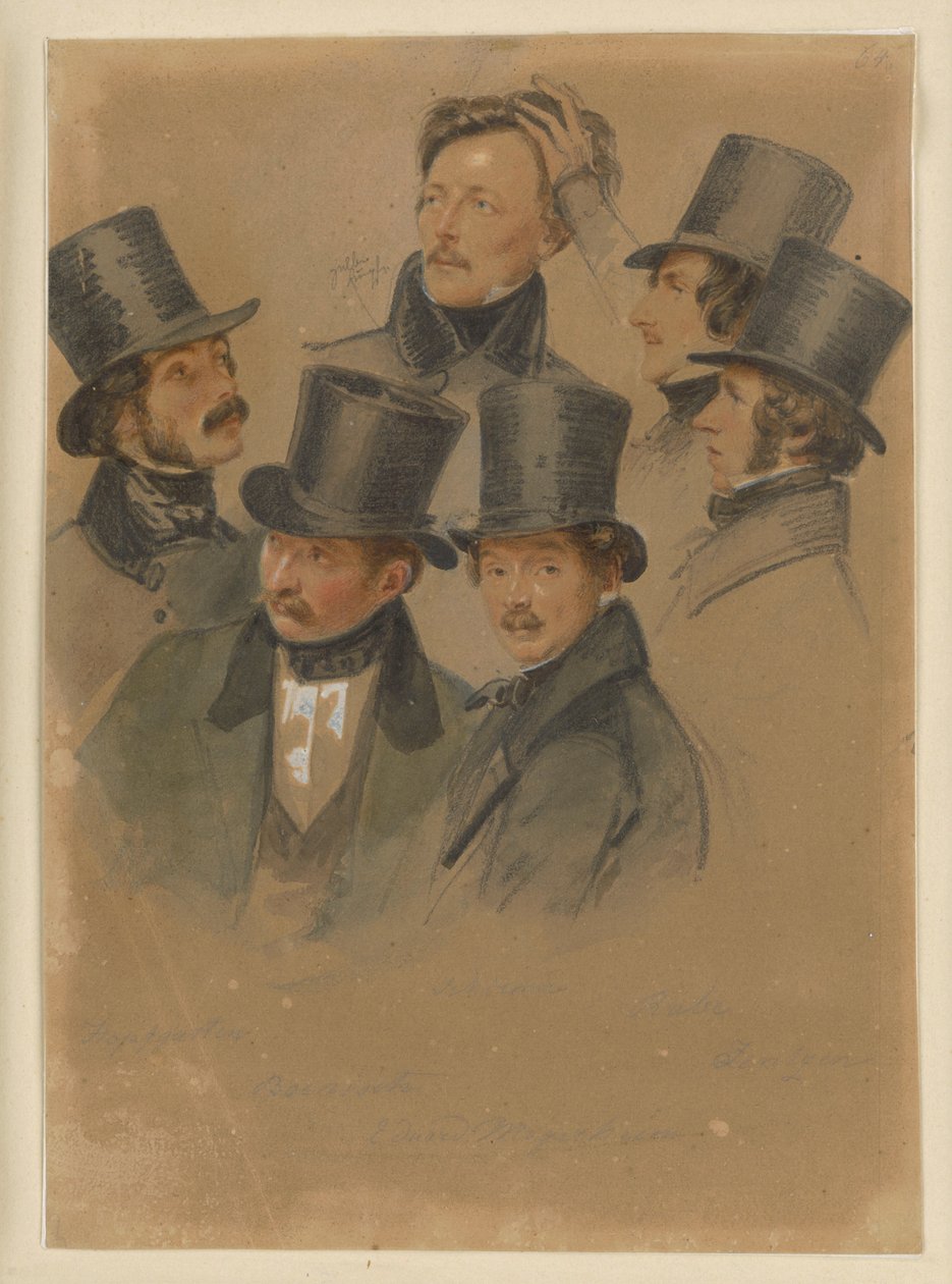 Gustav Boenisch, August Hopfgarten, Friedrich Jentzen, Eduard Meyerheim, Edmund Rabe, Johann Wilhelm Schirmer - Franz Krüger