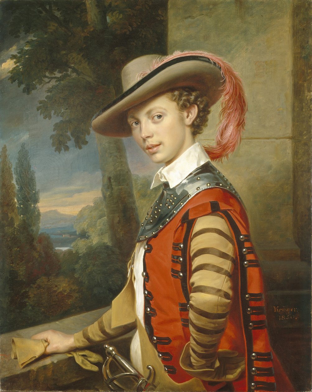 Portrait du prince Nikolaï Saltykov en costume de fantaisie - Franz Krüger