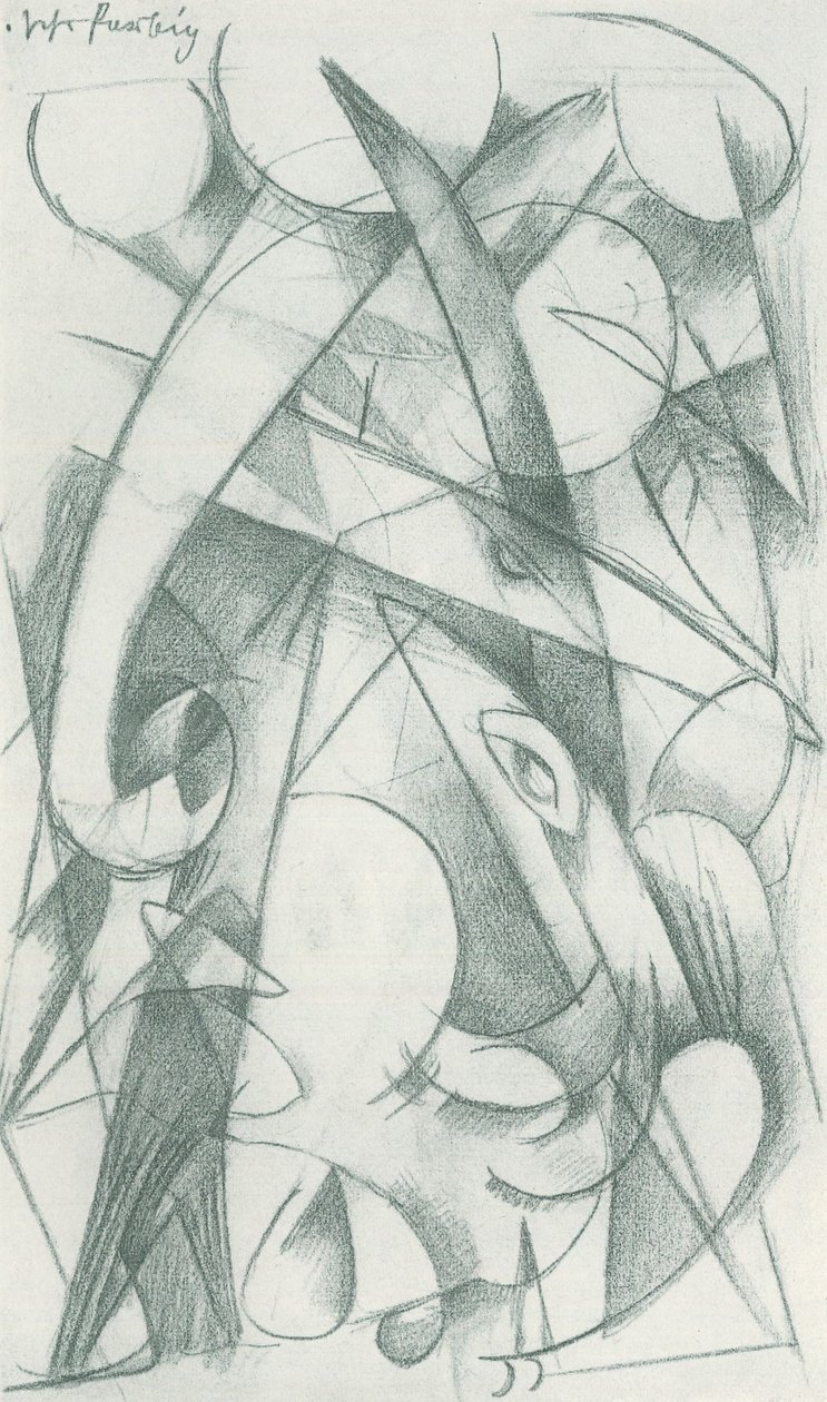 Franz Marc - Carnet de croquis pris sur le vif - Feuille 09 - Franz Marc