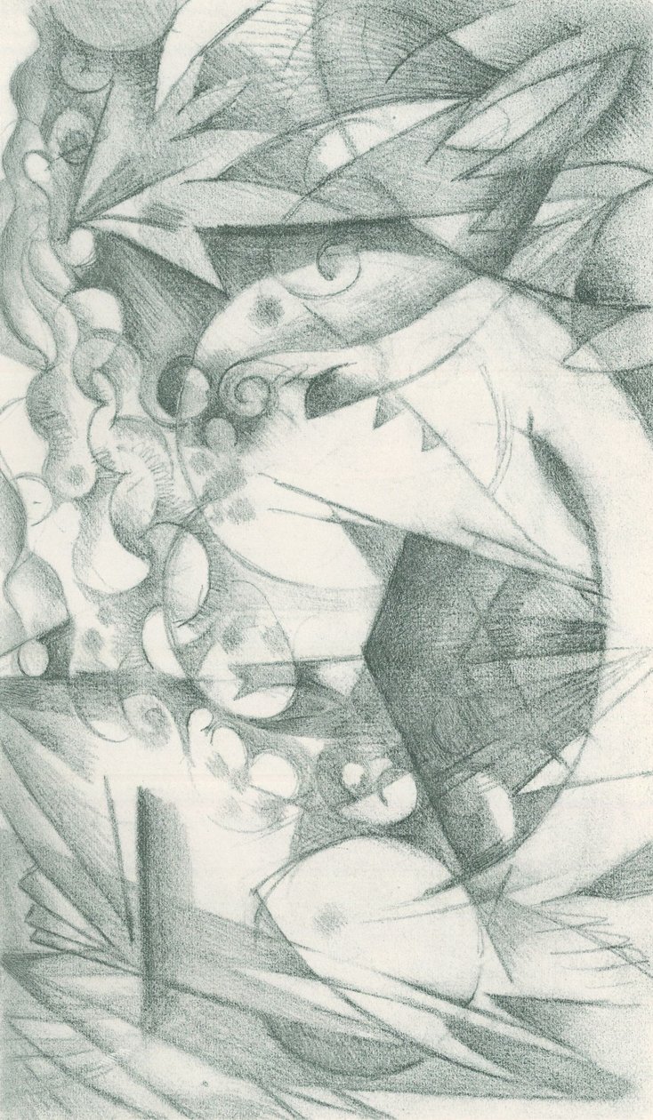 Franz Marc - Carnet de croquis pris sur le vif - Feuille 18 - Franz Marc