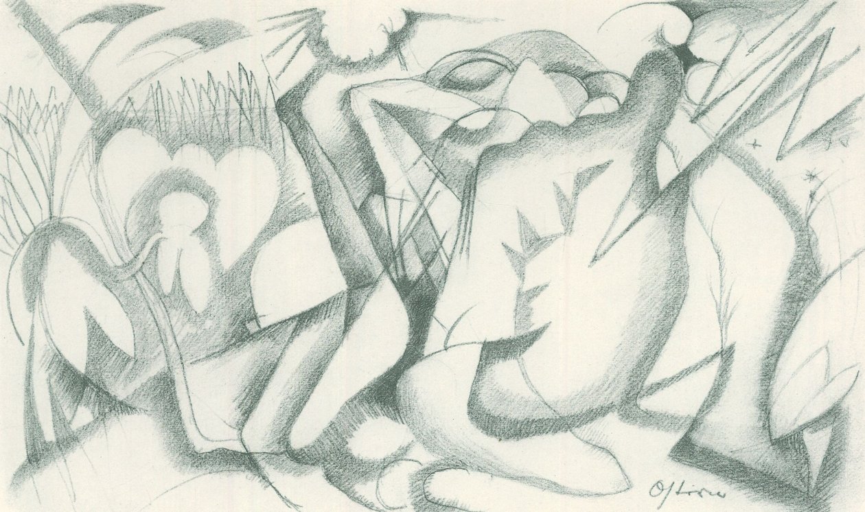 Franz Marc - Carnet de croquis pris sur le vif - Feuille 19 - Franz Marc