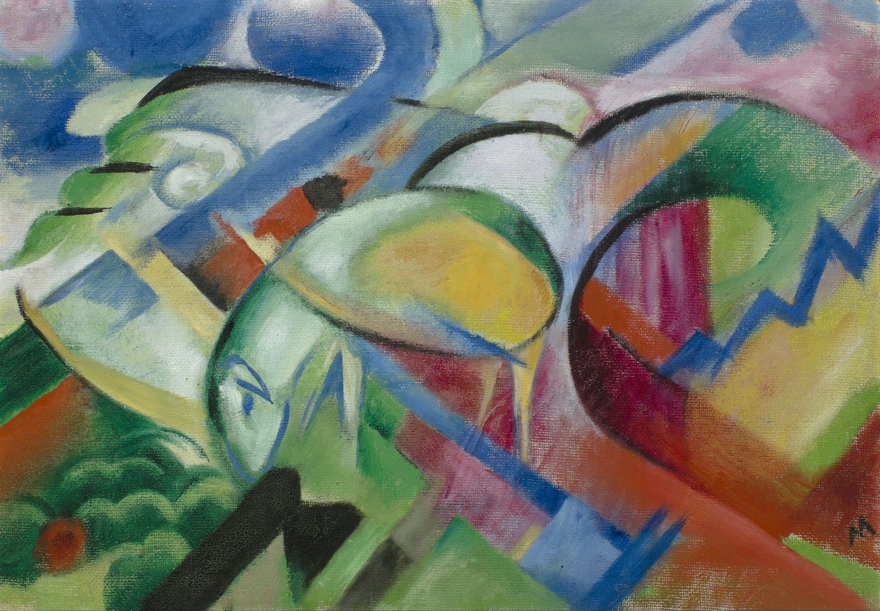 Les moutons - Franz Marc