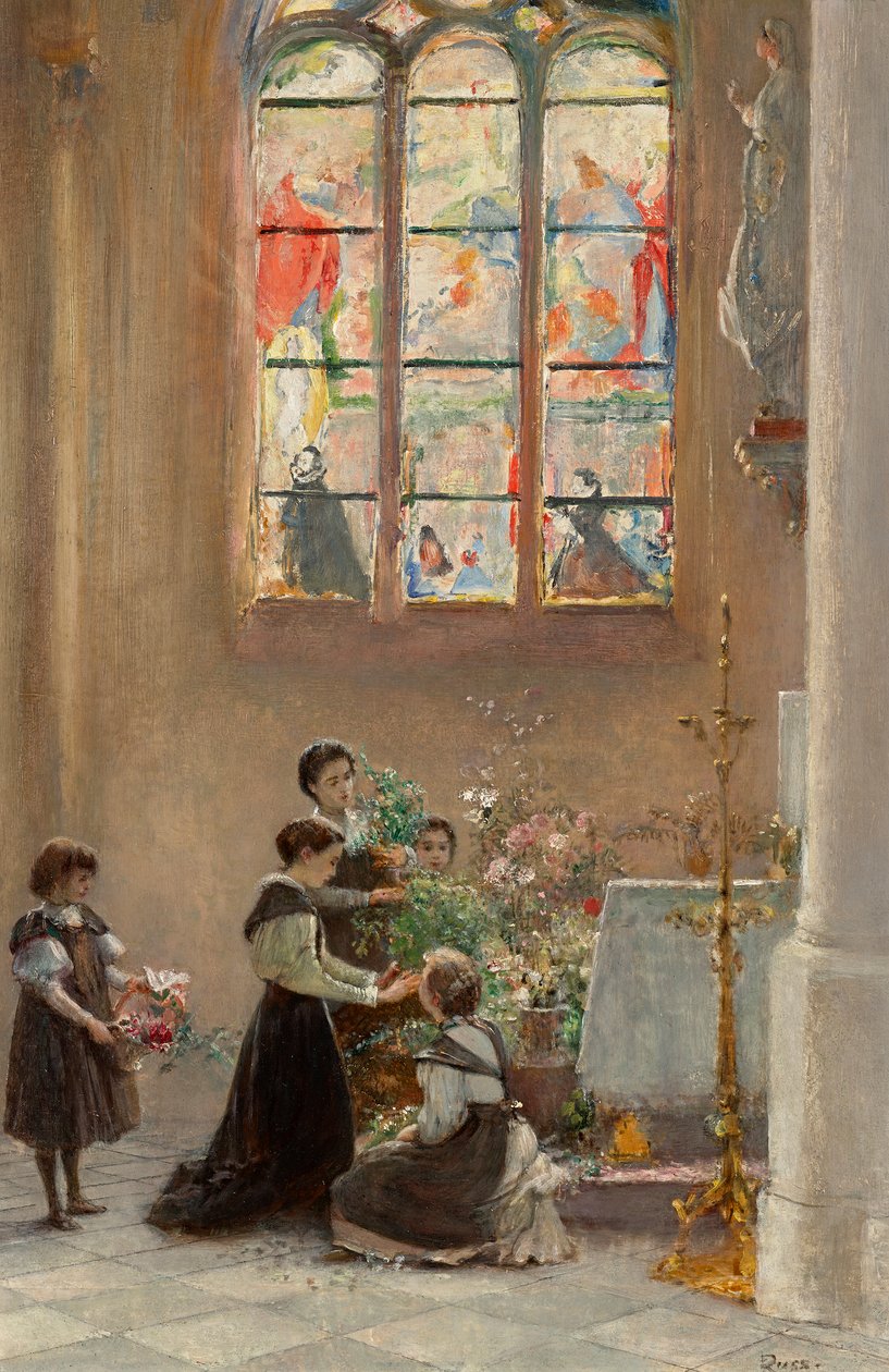 Fête de Sainte Marie dans une église à Venise - Franz Russ der Jüngere