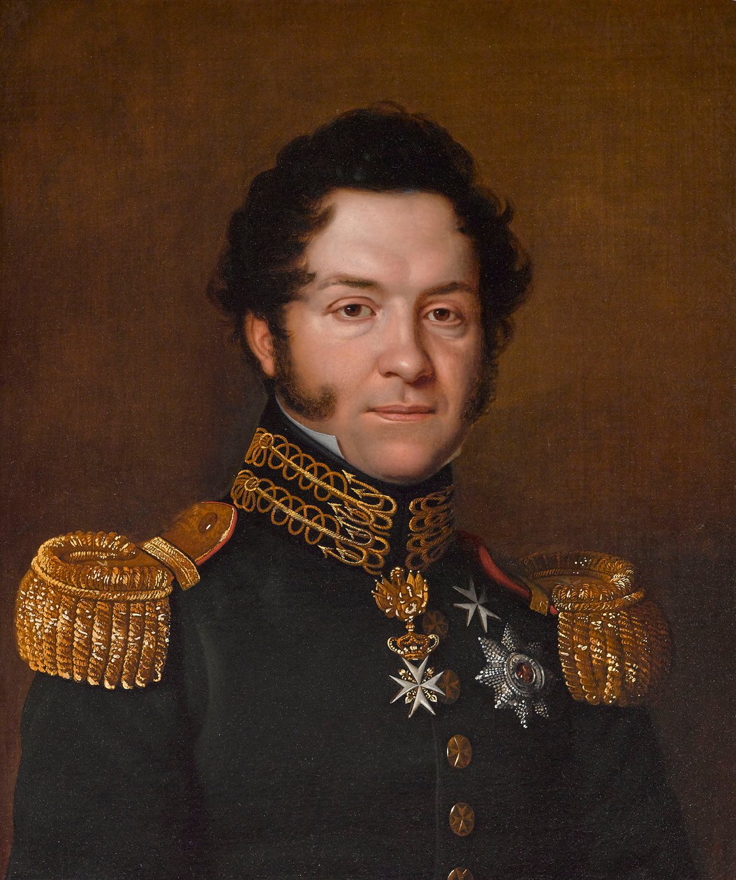 Portrait de Jean-Noé-Godefroy de Polier-Vernand 1782-1833 - Franz Seraph Stirnbrand