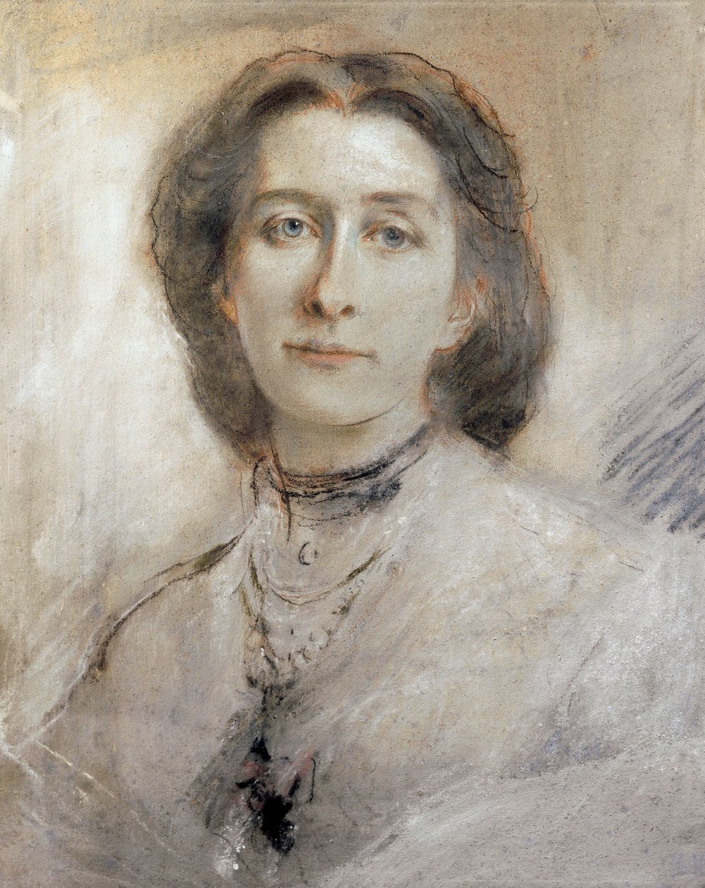 Allemagne, Portrait de Cosima Francesca Gaetana Wagner, fille de Franz Liszt et seconde épouse de Richard Wagner - Franz Seraph von Lenbach