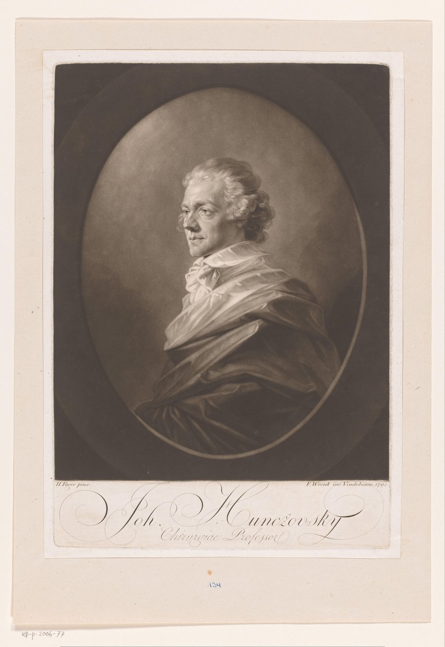 Portrait de Johann Huncžovsky - Franz Wrenk