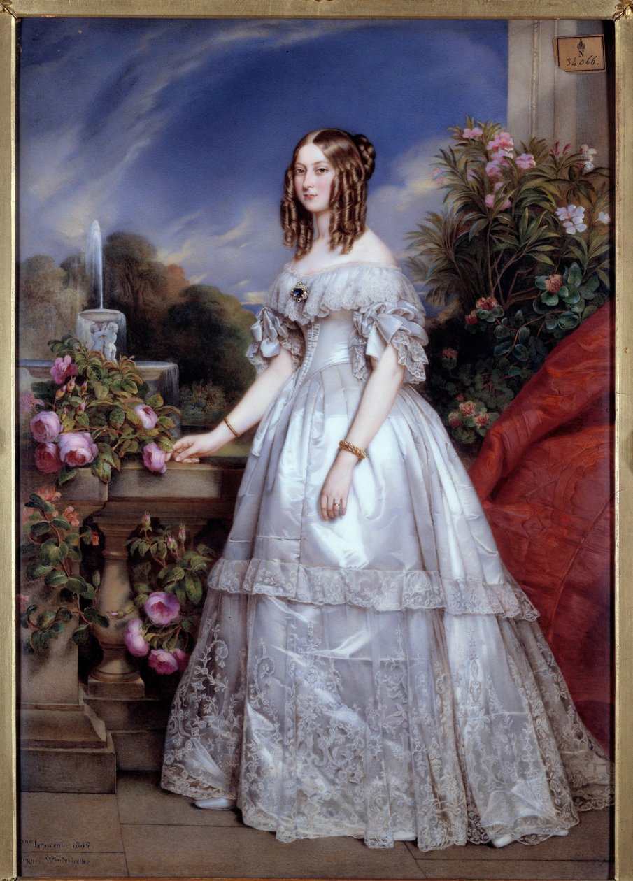 Portrait de la duchesse de Nemours - Franz Xaver  Winterhalter (after)