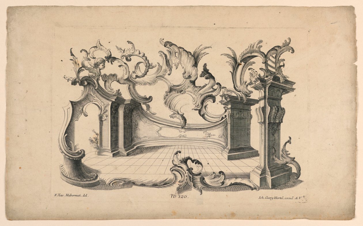 Motifs rocaille et dados, de l