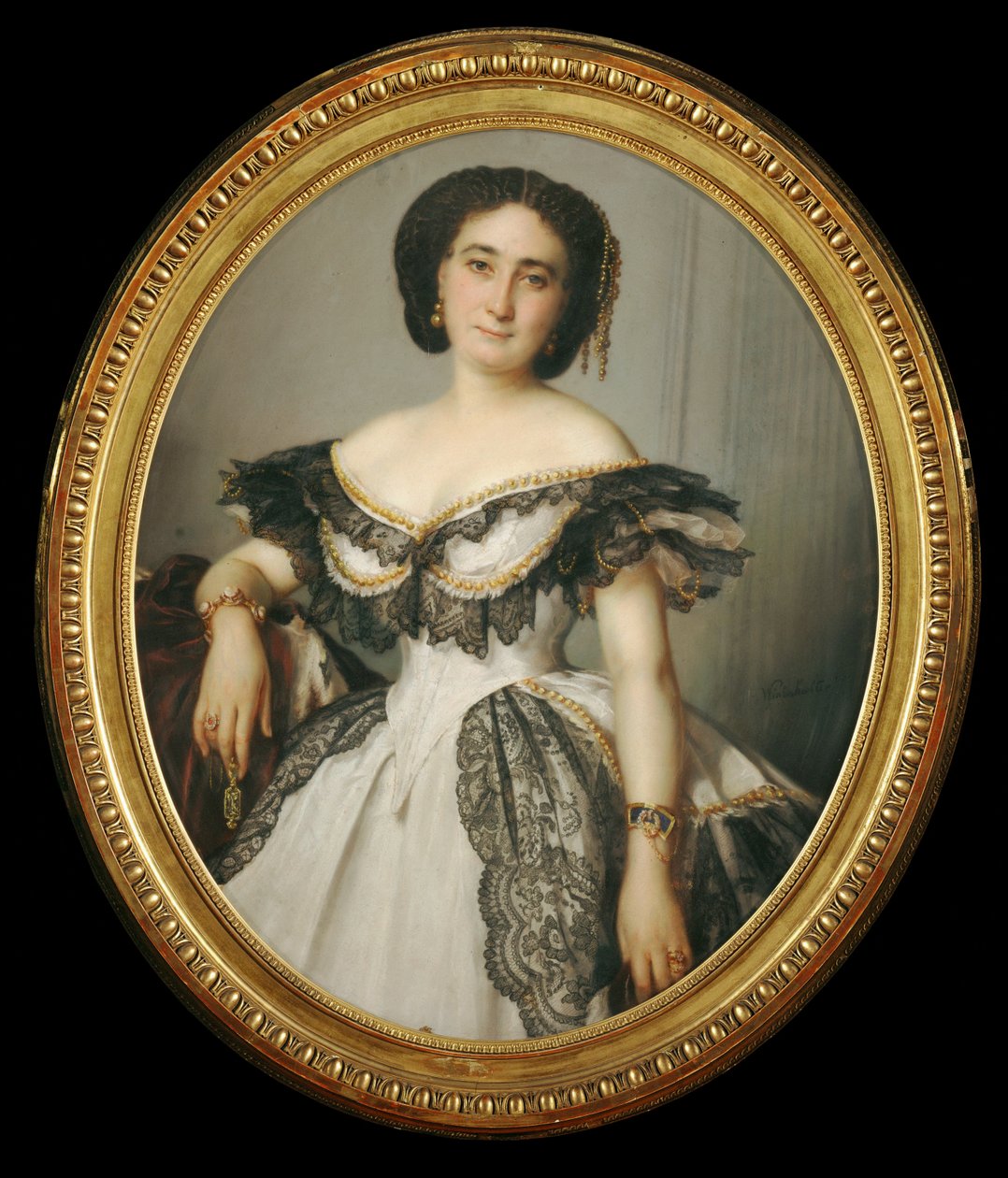 Portrait de femme - portrait of a lady … - Franz Xaver Winterhalter