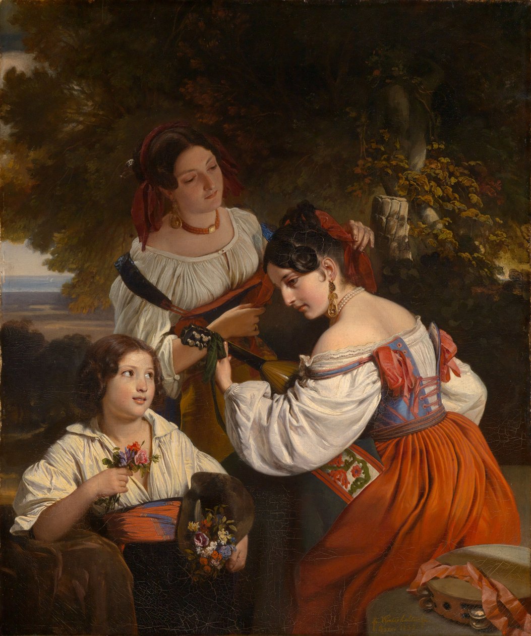 Scène de genre romaine - Franz Xaver Winterhalter