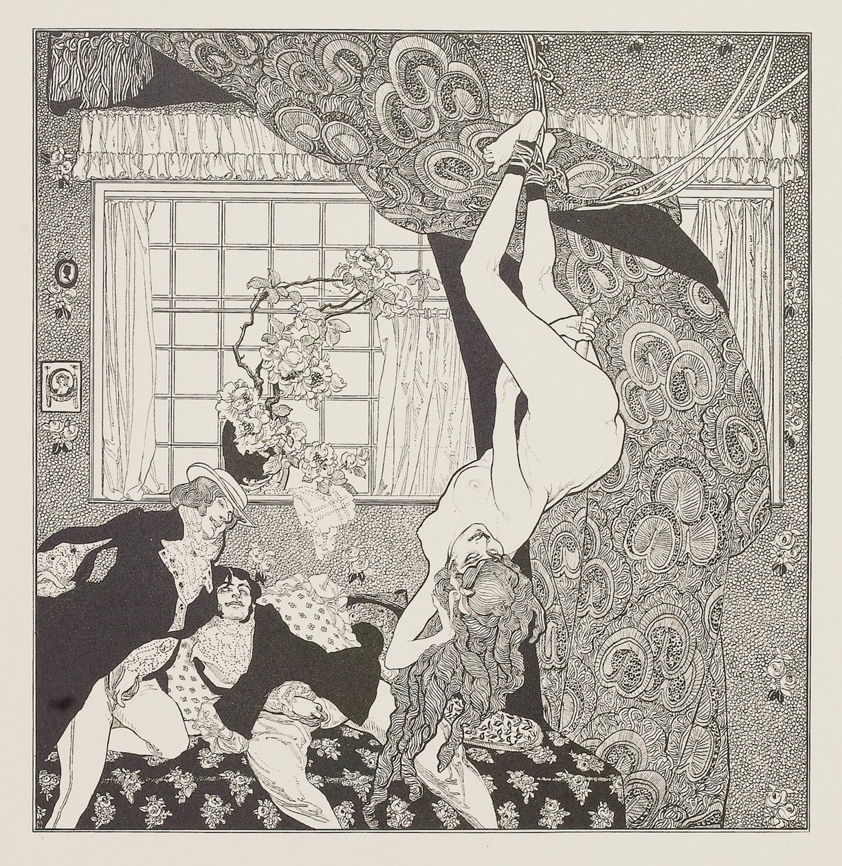 Illustration pour les Contes à la coiffeuse par Choisy Le Conin - Franz von Bayros