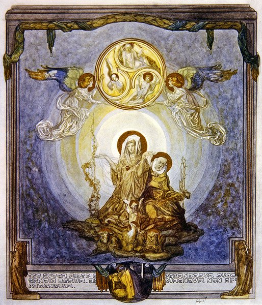 Illustration de la Divine Comédie de Dante, Paradis, Chant XXIV - Franz von Bayros
