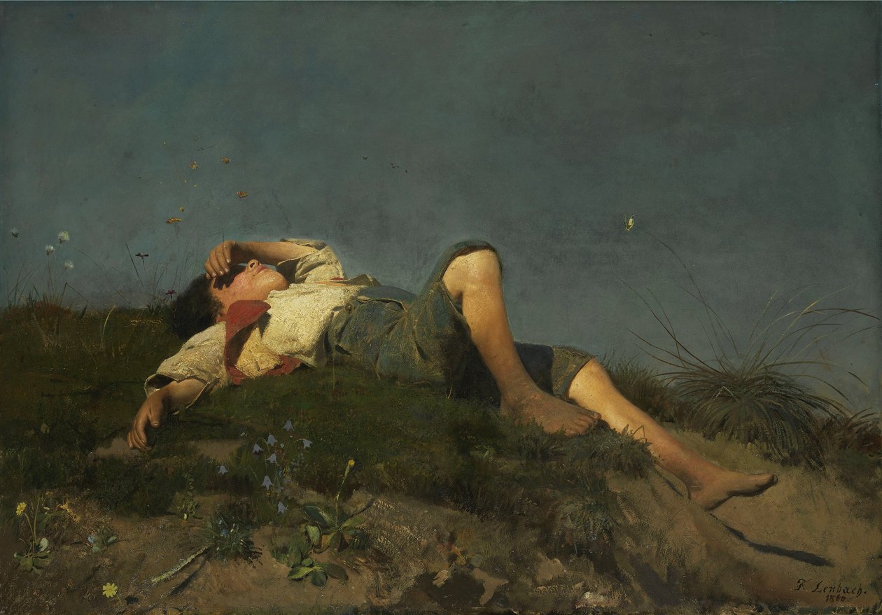 Un jeune berger - Franz von Lenbach