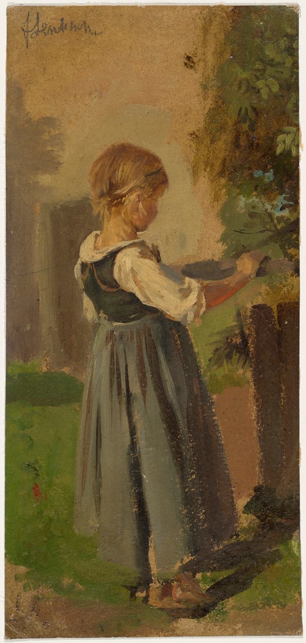 jeune paysanne - Franz von Lenbach
