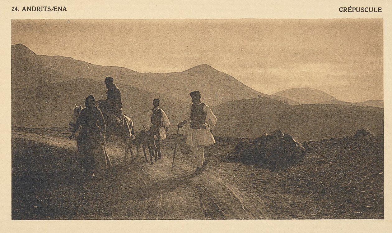 Andritsæna. Crépuscule - Frédéric Boissonnas