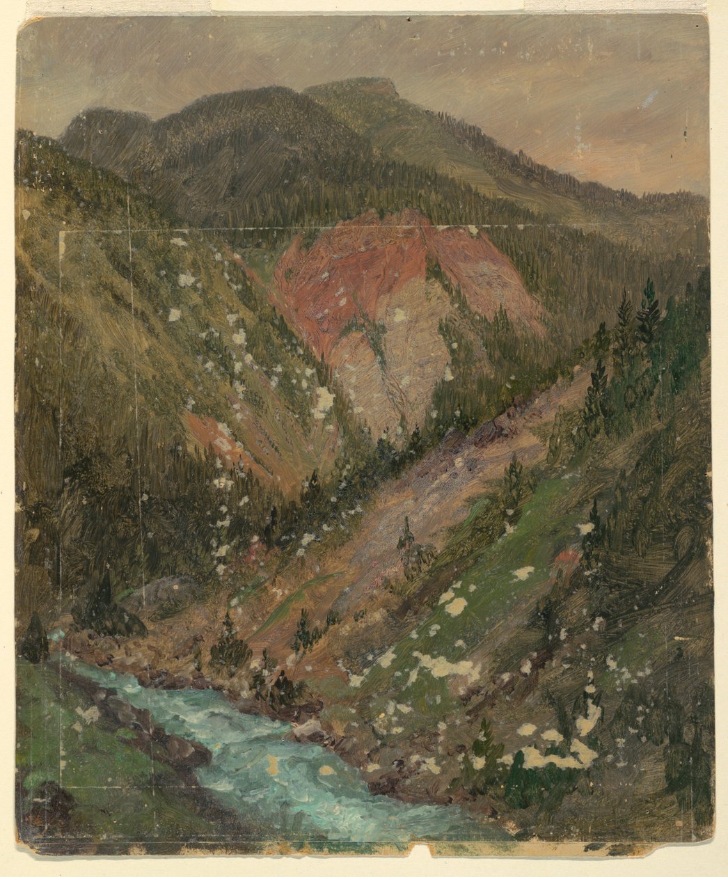 Paysage alpin (Bavière ou Suisse) - Frederic Edwin Church