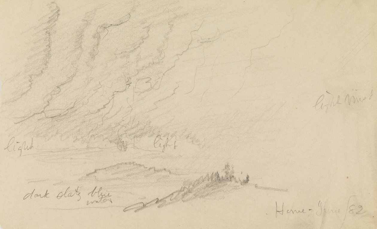 Brouillard sur la rivière et les collines - Frederic Edwin Church