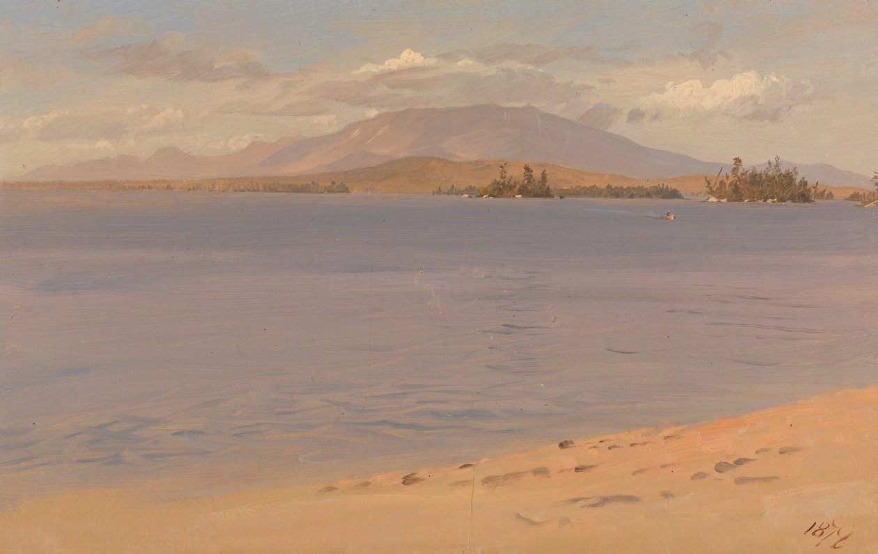 Mont Katahdin depuis le lac Millinocket - Frederic Edwin Church