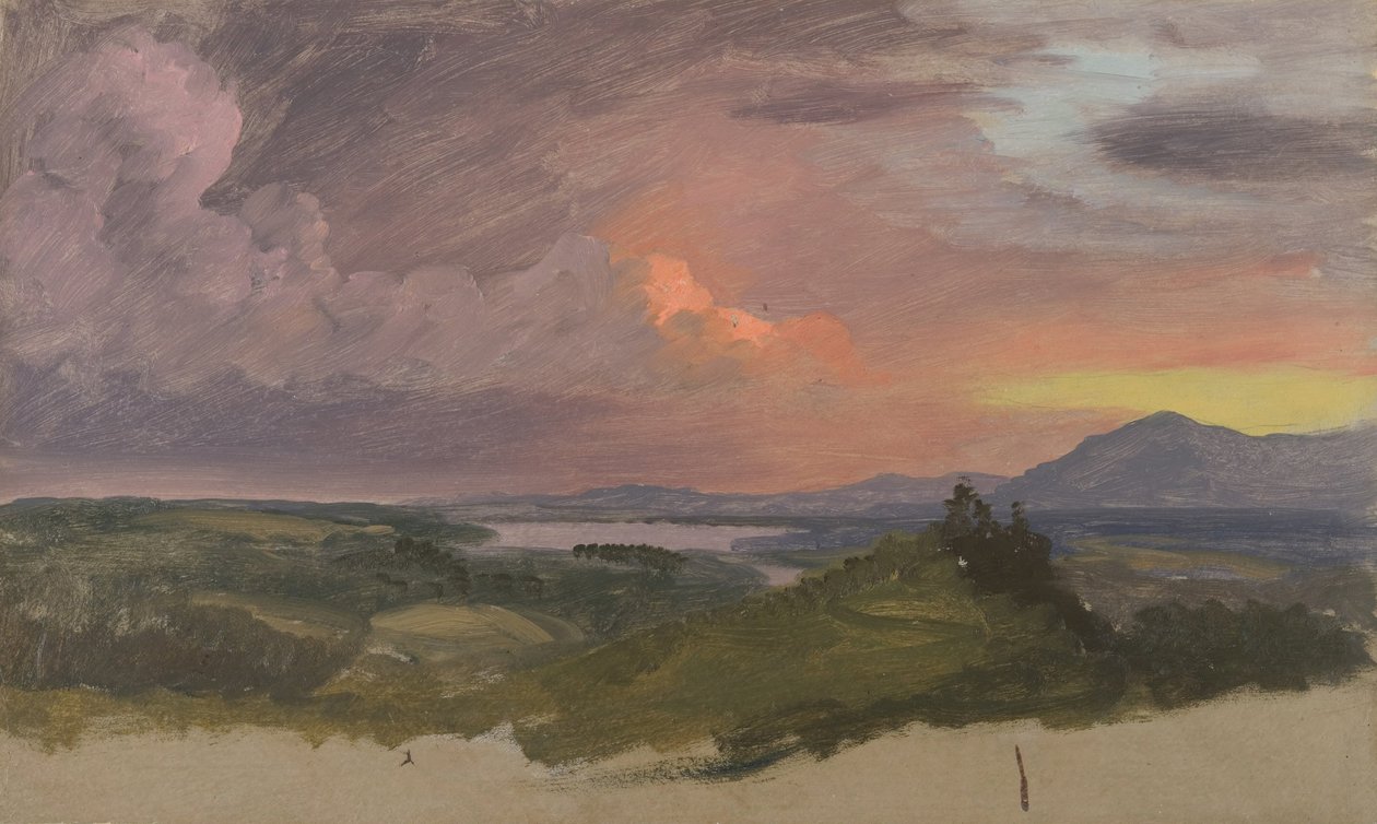 Coucher de soleil dans la vallée de l