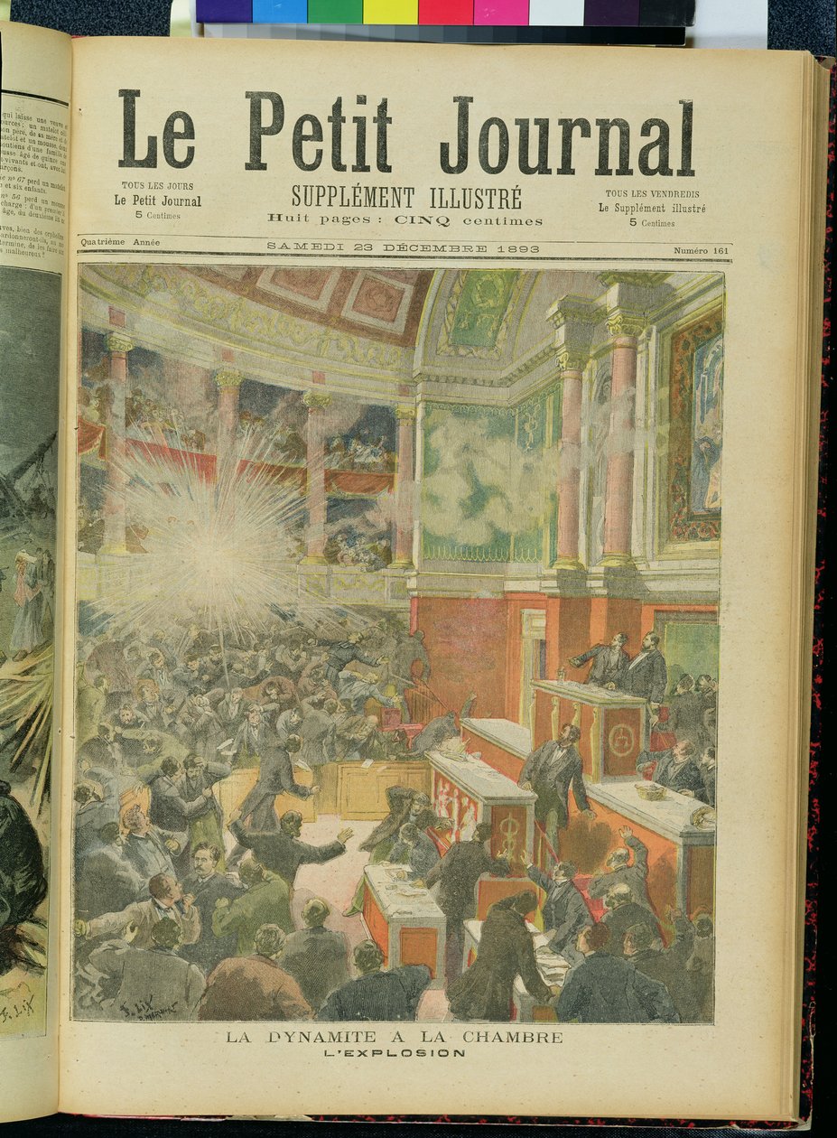 Explosion de dynamite à la Chambre des députés, couverture de 
