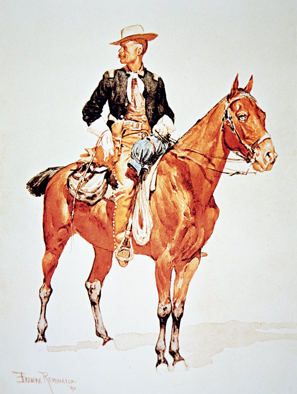 Lieutenant S.C. Robertson, chef des éclaireurs Crow, d
