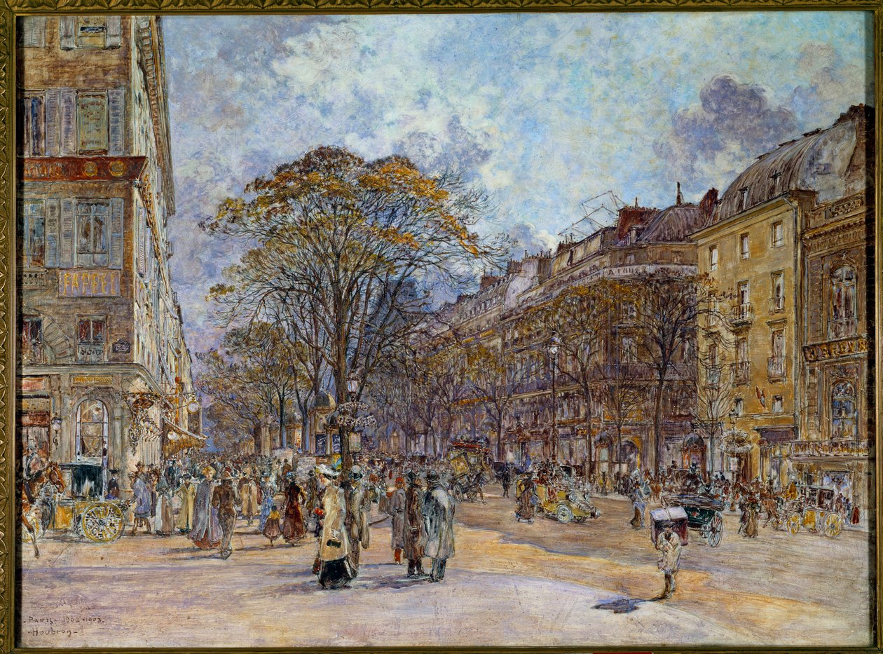 Le boulevard des Italiens à Paris - Frederic Anatole Houbron