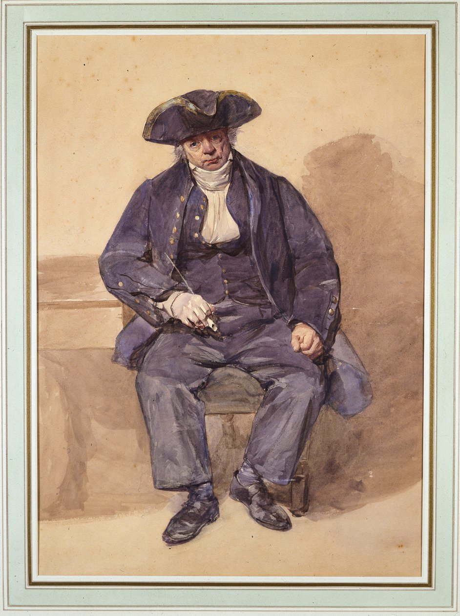 Portrait de John Adams, alias John Wilkinson, officier marinier, âgé de 78 ans - Frederic Cruikshank