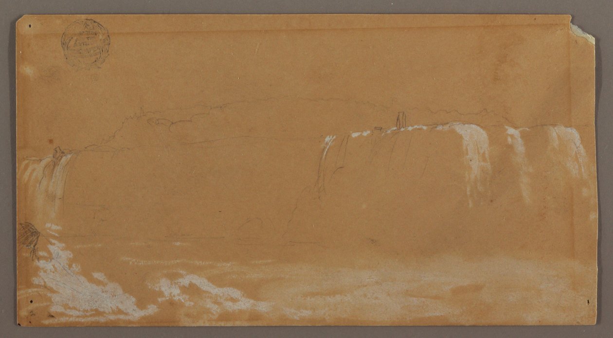 Chutes américaines, Goat Island et partie des chutes du Fer à Cheval, vues depuis la rive canadienne de la rivière Niagara - Frederic Edwin Church