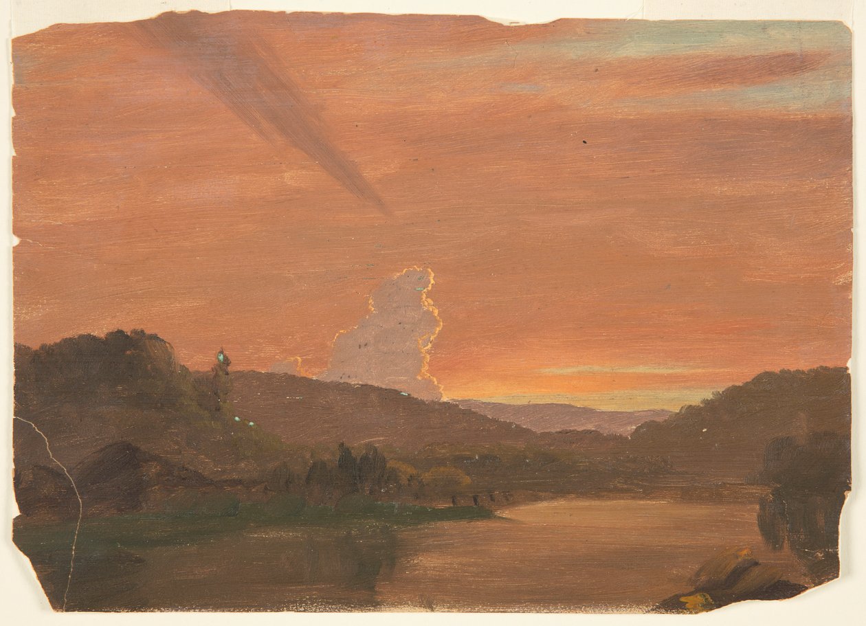 Étude de nuages au coucher du soleil - Frederic Edwin Church