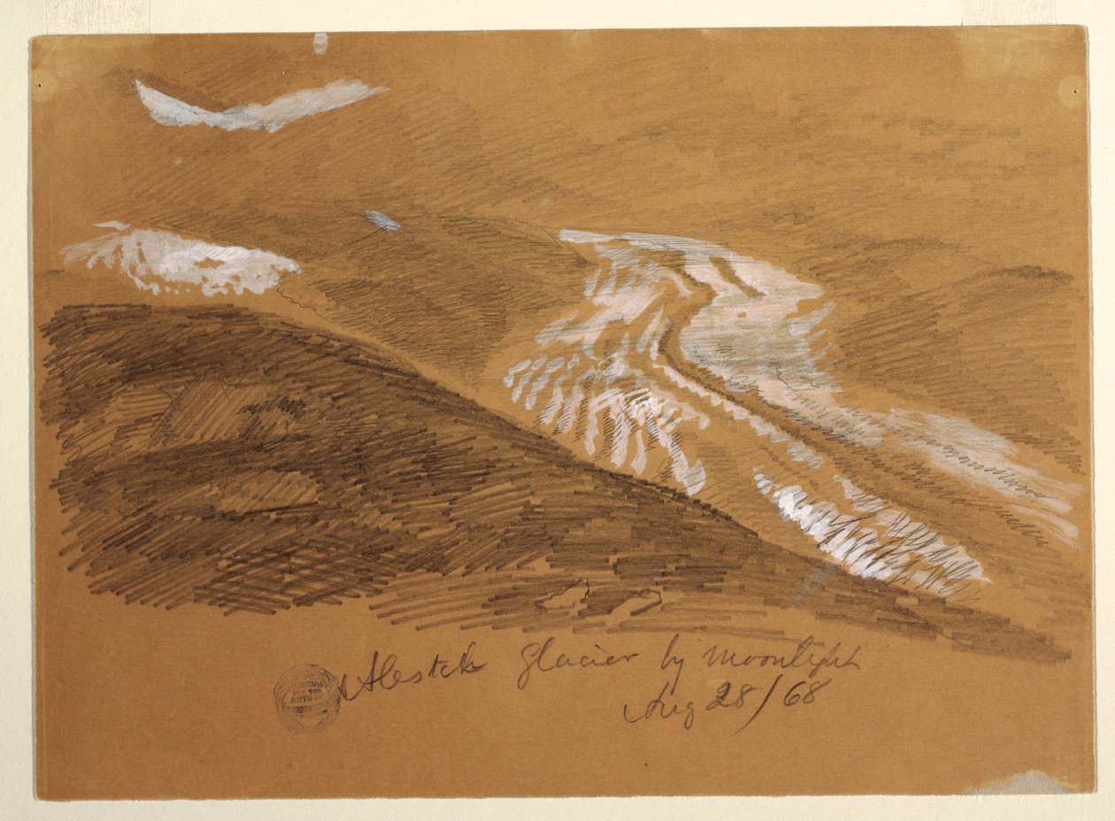 Dessin, glacier d